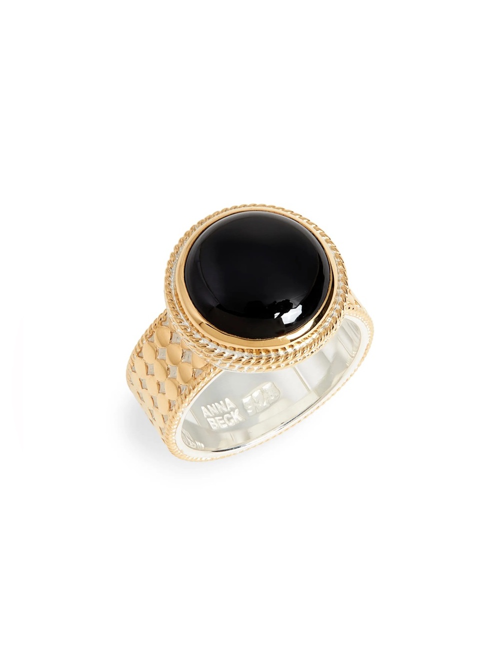 Anna Beck Black Onyx Gold Ring